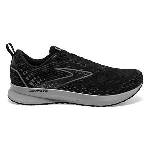 Brooks Levitate 5 Mens Road Running Shoes Black/Grey | USA-FOU076492